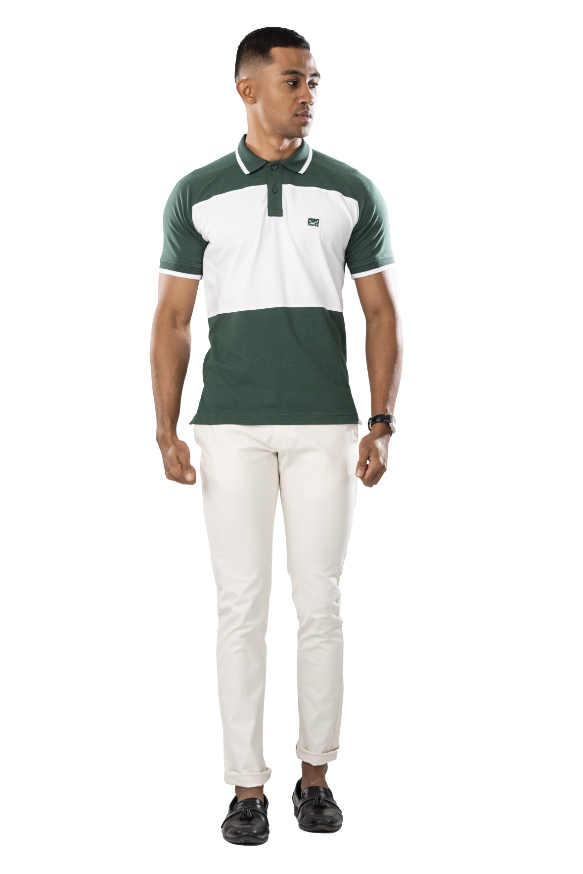 Downtown Bi - Color Polo T - shirt